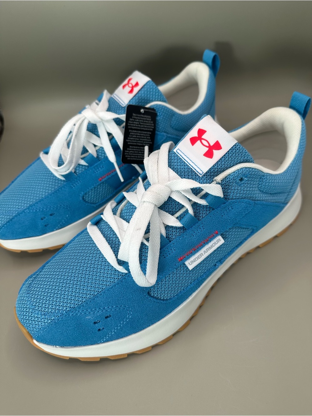 Under Armour Street Mirage Shoes Men's  Blue White Sneakers Size 10.5.